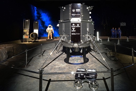 Full-scale Models of the "HAKUTO-R" Lander and Rover