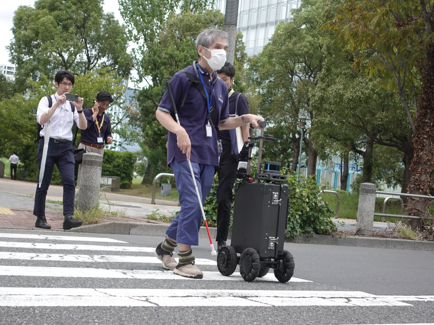 スライド 5: 未来館からテレコムセンター駅までの移動の様子