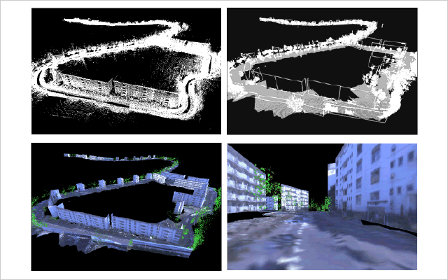 Three-Dimensional Map Created Automatically